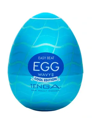 Masturbační vajíčka - Tenga Egg Wavy II Cool edition masturbátor - 50003940000-ks