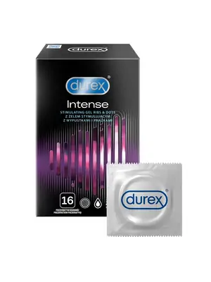 Vroubkované kondomy, kondomy s vroubky - Durex Intense kondomy 16 ks - 5997321772103