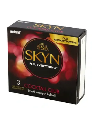 Kondomy bez latexu - SKYN kondomy Coctail Club  3 ks - 5011831090981