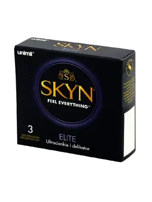 Kondomy bez latexu - SKYN kondomy Elite 3 ks - 5011831089770