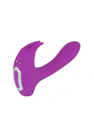 Tlakové stimulátory na klitoris - Romant Hammercarp vibrátor s tepajícím stimulátorem fialový - RMT127pur