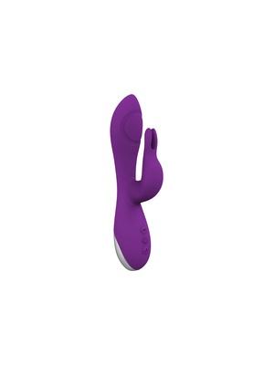 Rotační a rabbit vibrátory - Romant Flap 2 vibrátor rabbit s poklepem fialový - RMT126pur