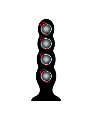 Nevibrační anální kolíky - BASIC X Quinn FourBall dildo s rotačními kuličkami uvnitř - BSC00397-XL