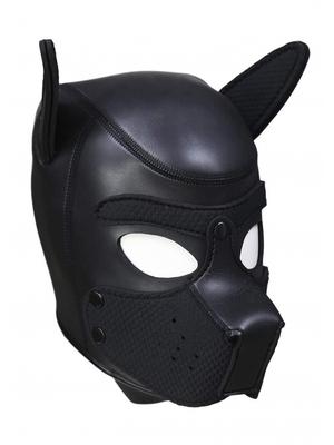 Masky, kukly a pásky přes oči - OUCH! Puppy Hood maska psa černá - shmOU705BLK