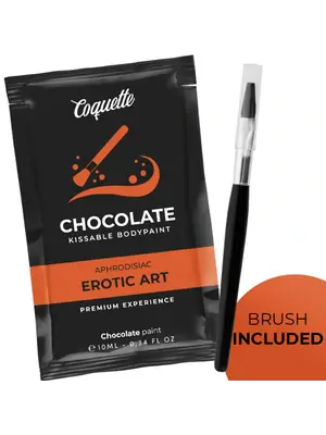 Erotické sladkosti - Coquette Chocolate kissable bodypaint 10 ml - D-228656