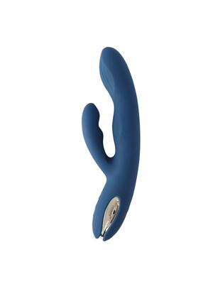 Rotační a rabbit vibrátory - Svakom Aylin Rabbit vibrátor s tepajícím bodem - modrý - E33513