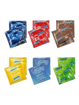 Akční a dárkové sady kondomů - Pasante Testovací sada kondomů I. - 10 ks + 2 ks zdarma - 8594072765964