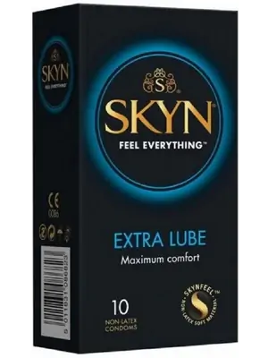 Kondomy bez latexu - SKYN kondomy Extra Lubricated 10 ks - 5011831087318