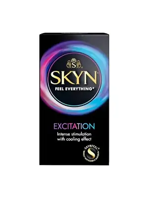 Kondomy bez latexu - SKYN kondomy Excitation 10 ks - 5011831097898