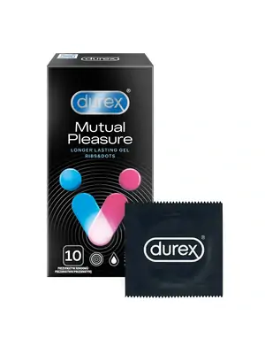 Vroubkované kondomy, kondomy s vroubky - Durex Mutual Pleasure kondomy 10 ks - 5052197004984