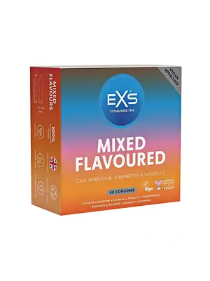 Kondomy s příchutí - EXS Mixed Flavours pack Kondomy 48 ks - shm48EXSMIXFLAV