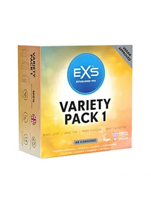 Akční a dárkové sady kondomů - EXS Variety pack 1 Kondomy 48 ks - shm48EXSVP1