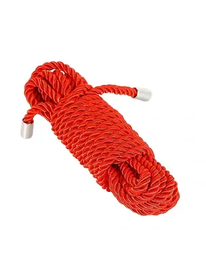 Erotická pouta a bondage - BASIC X bondážní lano z polypropylenu 5 m červené - BSC00437red