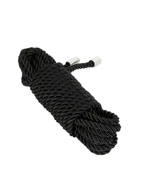 Erotická pouta a bondage - BASIC X bondážní lano z polypropylenu 5 m černé - BSC00437blk