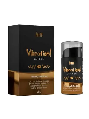 Stimulace klitorisu a vaginy - intt Vibration! Tingling effect gel - Coffee flavor 15 ml - 5600304015547