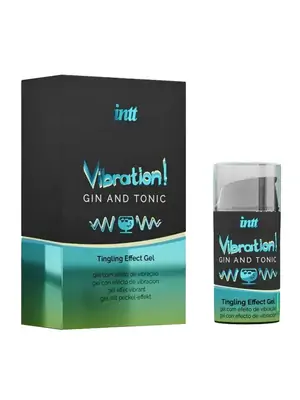 Stimulace klitorisu a vaginy - intt Vibration! Tingling effect gel - Gin and tonic 15 ml - 5600304015493