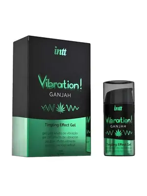 Stimulace klitorisu a vaginy - intt Vibration! Tingling effect gel - Ganjah 15 ml - 5600304015332