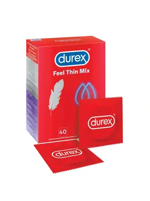 Ultra jemné a tenké kondomy - DUREX Feel Thin MIX kondomy 40 ks - 5900627097221