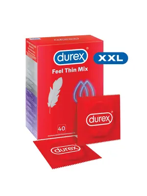 Ultra jemné a tenké kondomy - DUREX Feel Thin MIX kondomy 40 ks - 5900627097221