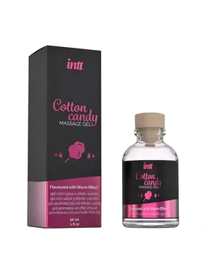 Stimulace klitorisu a vaginy - intt Cotton Candy Masážní gel s hřejivým efektem 30 ml - 5600304015424
