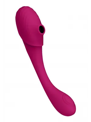 Vibrátory na G-bod - VIVE Mirai Vibrátor na G-bod a stimulátor na klitoris 2 v 1 - růžový - VIVE050PNK