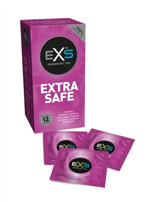 Extra bezpečné a zesílené kondomy - EXS Extra Safe Kondomy 12 ks - shm12EXSEXTRASA