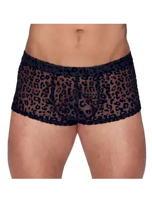Pánské erotické prádlo - NOIR Pánské boxerky vzor leopard - 21332531721 - L