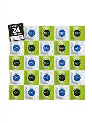 Akční a dárkové sady kondomů - EXS Sensation Pack Kondomy 24 ks - shm24EXSSENS