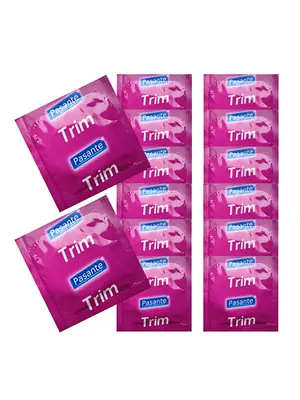 Extra malé kondomy - Pasante kondomy Trim 14 ks - 8594072769467