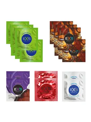 Akční a dárkové sady kondomů - EXS kondomy - testovací sada 18 ks - 8594072769450