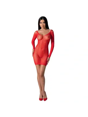 Erotické šaty - Passion Minišaty BS101 červené - BS101red