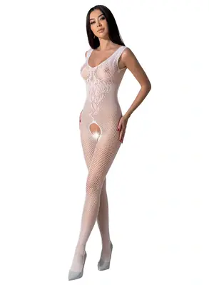 Bodystocking a catsuit - Passion bodystoking BS098 bílý - BS098white