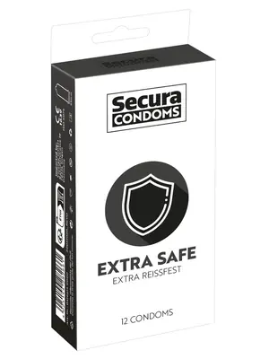 Extra bezpečné a zesílené kondomy - Secura kondomy Extra Safe 12 ks - 4166140000