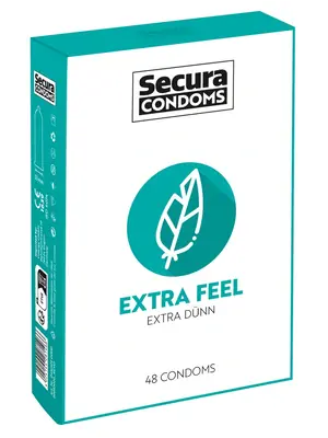 Ultra jemné a tenké kondomy - Secura kondomy Extra Feel 48 ks - 4165090000