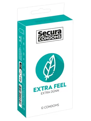 Ultra jemné a tenké kondomy - Secura kondomy Extra Feel 12 ks - 4164950000