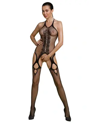 Bodystocking a catsuit - Passion ECO Bodystocking BS013 černý - ECOBS013black