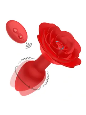Vibrační anální kolíky - BASIC X rotační a vibrační anální kolík červený - BSC00452red