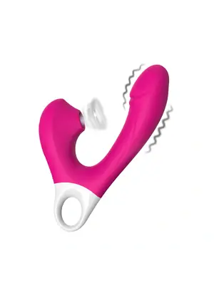 Tlakové stimulátory na klitoris - Romant Lili stimulátor klitorisu a vibrátor 2v1 růžový - RMT144