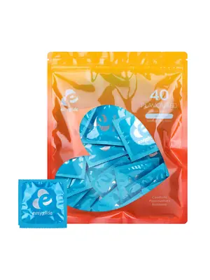 Kondomy s příchutí - EasyGlide Flavored kondomy 40 ks - ecEGC004