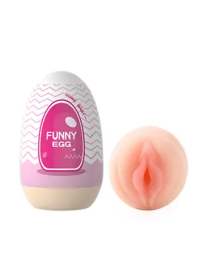 Nevibrační masturbátory - BASIC X FUNNY EGG masturbátor vagina IV. - BSC00466-4