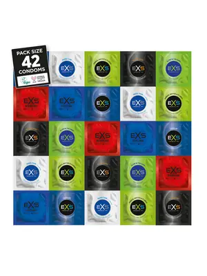 Akční a dárkové sady kondomů - EXS Variety Pack 2 Kondomy 42 ks - shm42EXSVP2