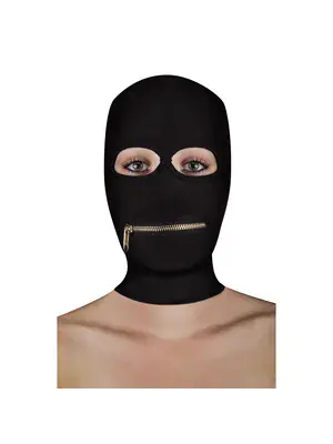 BDSM doplňky - OUCH! Extreme maska se zipem přes ústa - shmOU175BLK