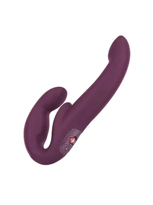 Připínací penis - FUN FACTORY Share Vibe Pro strap-on - Burgundy - ff26301