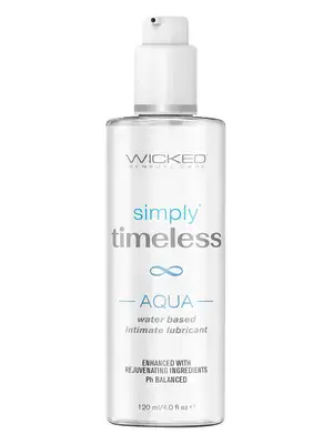 BIO a Vegan lubrikační gely - WICKED Simply Timeless Aqua lubrikační gel 120 ml - v252365