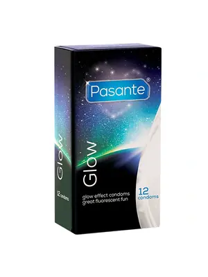 Svítící kondomy - Pasante kondomy Glow 12 ks - pasante-glow-12ks