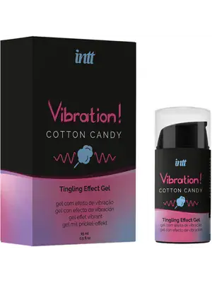 Stimulace klitorisu a vaginy - intt Vibration! Tingling effect gel - Cotton Candy 15 ml - D-238160