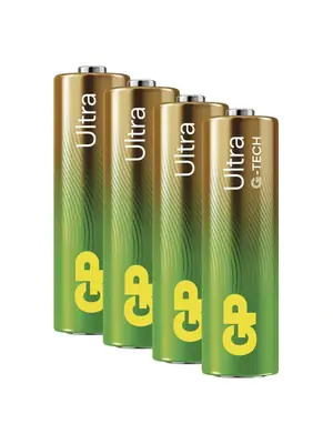 Nabíječky a baterie - GP Ultra - alkalická baterie AA 4 ks - B02214