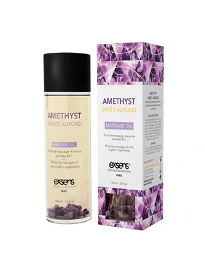 Masážní oleje - exsens Organic masážní olej - Amethyst sweet almond 100 ml - v252347