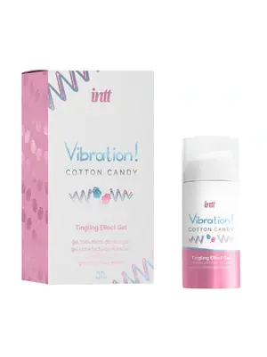 Stimulace klitorisu a vaginy - INTT Vibration! stimulační gel - Cotton Candy New 15 ml - VIB0009