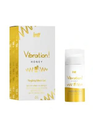 Stimulace klitorisu a vaginy - INTT Vibration! stimulační gel - Honey 15 ml - VIB0010